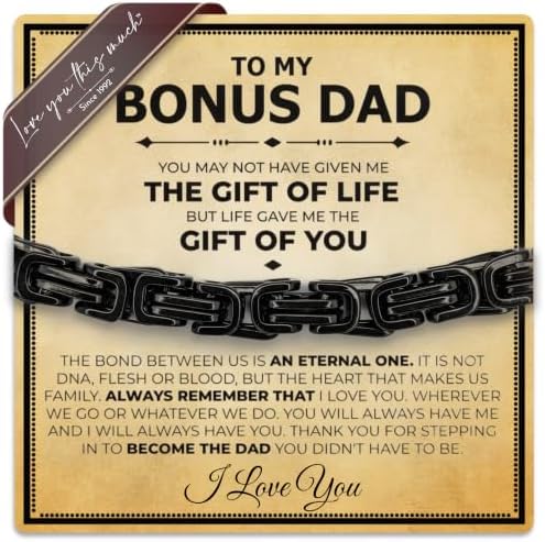 Bonus Dad 5mm Surgical Steel Bracelet