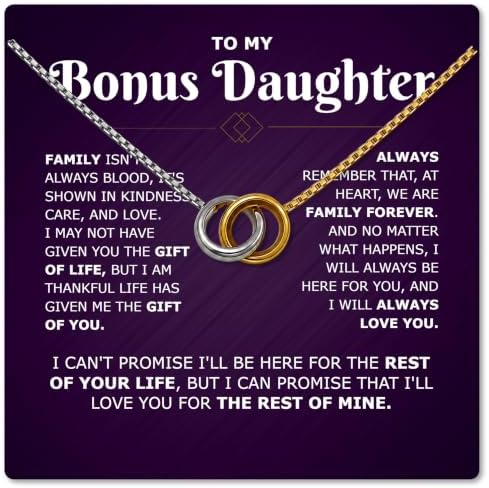 Bonus Daughter Gift Twin Circles Necklace