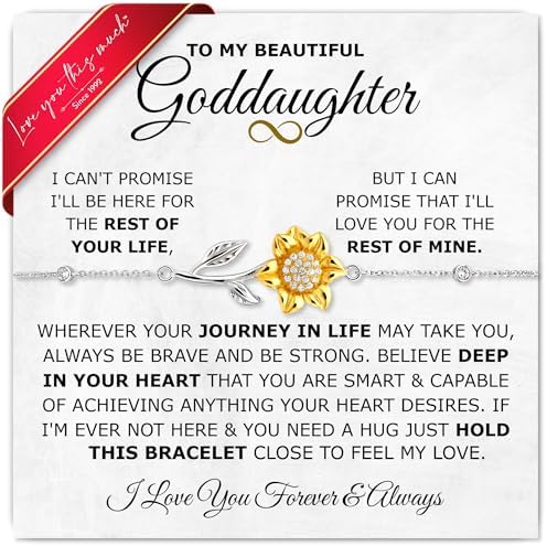 Goddaughter Sunflower Bracelet