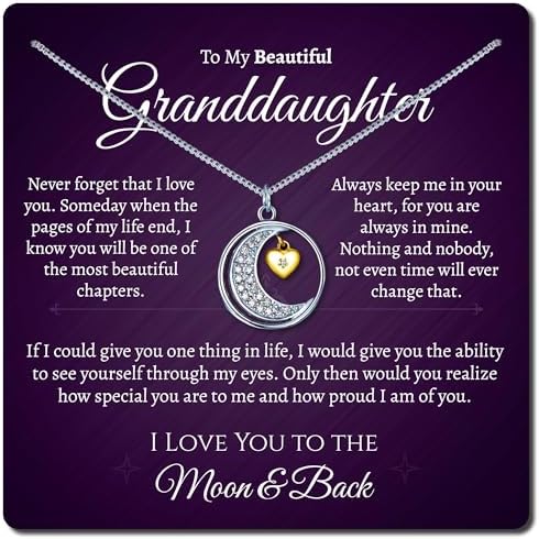 Granddaughter Moon & Back Necklace