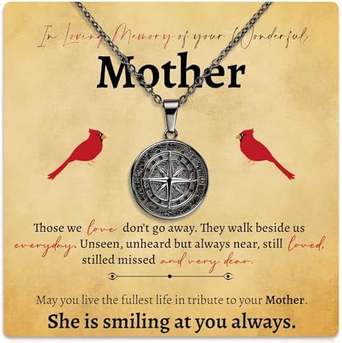 In Loving Memory Of Compass Necklace