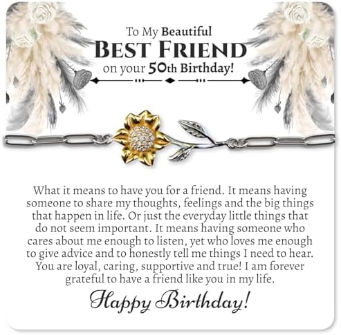 Meaningful Best Friend .925 Sterling Silver Birthday Necklace