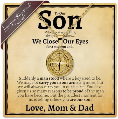 Meaningful Son Necklace Gift from Parents