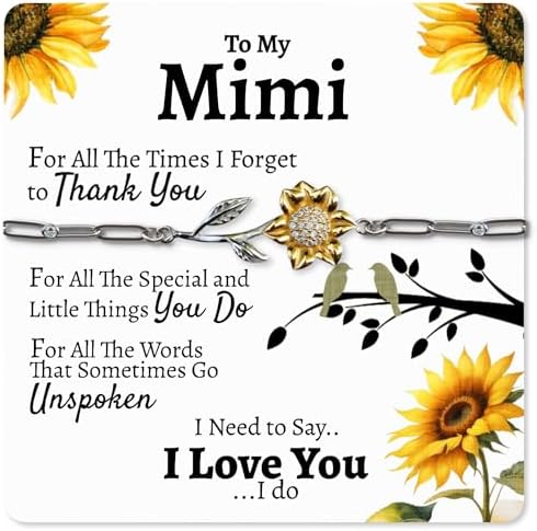 Mimi Appreciation Sunflower Bracelet Gift Set