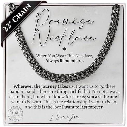 Promise 5mm Cuban Chain Necklace for Him