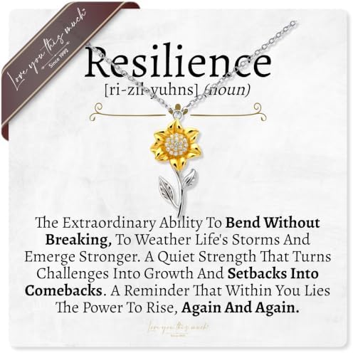 Resilience Sunflower Necklace for Women