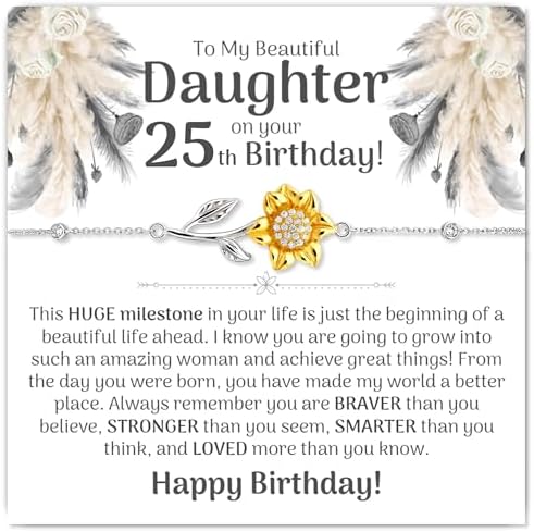 Sentimental Daughter 25th Birthday Gift from Parents