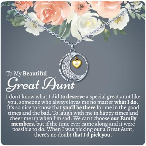 Sentimental Great Aunt Jewelry Gift Set