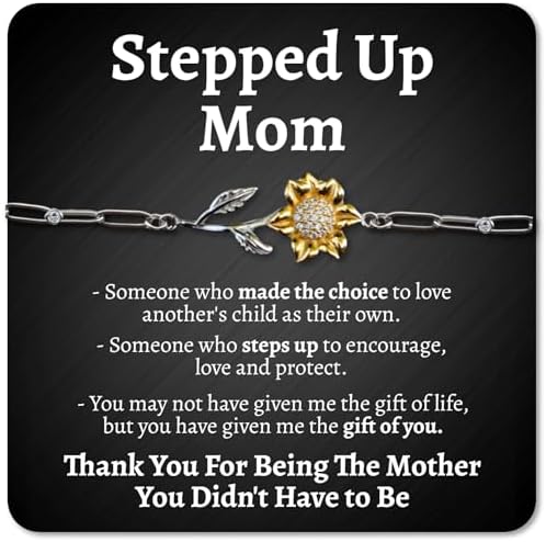 Sentimental Stepped Up Mom Necklace Gift Set with Card
