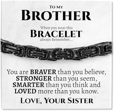 Sentimental To My Brother 5mm Twist Bracelet