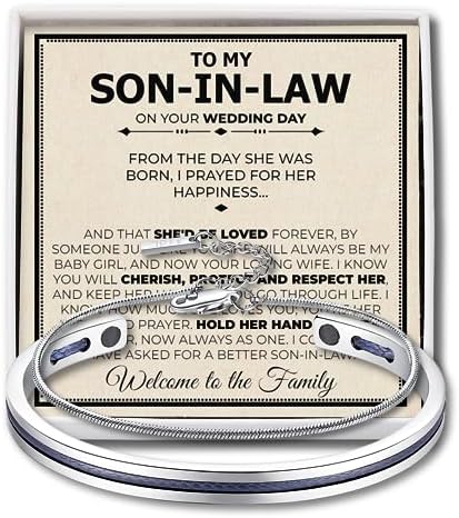 Son In Law Wedding Nautical Rope Cuff Bracelet