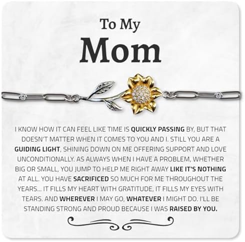 Thoughtful Mom Enchanted18k Gold Sunflower Bracelet