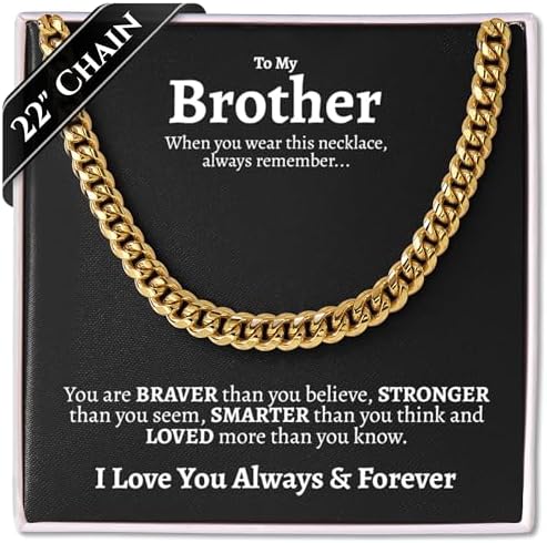 To My Brother Necklace Gift from Sister
