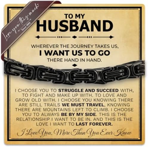 To My Husband Classic Steel Bracelet