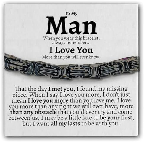 To My Man Cuban Link Bracelet for Him